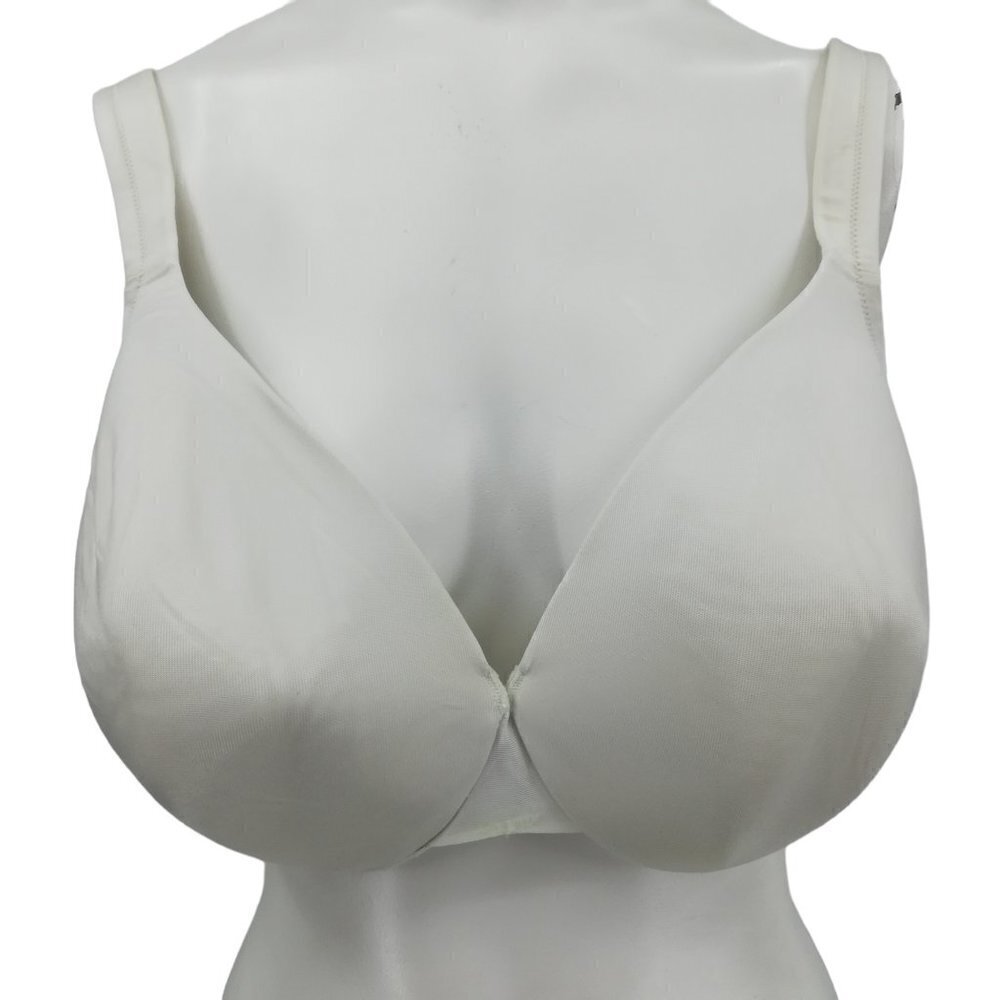Cacique Smooth Lightly Lined Full Coverage Underwire Bra Size 44D White